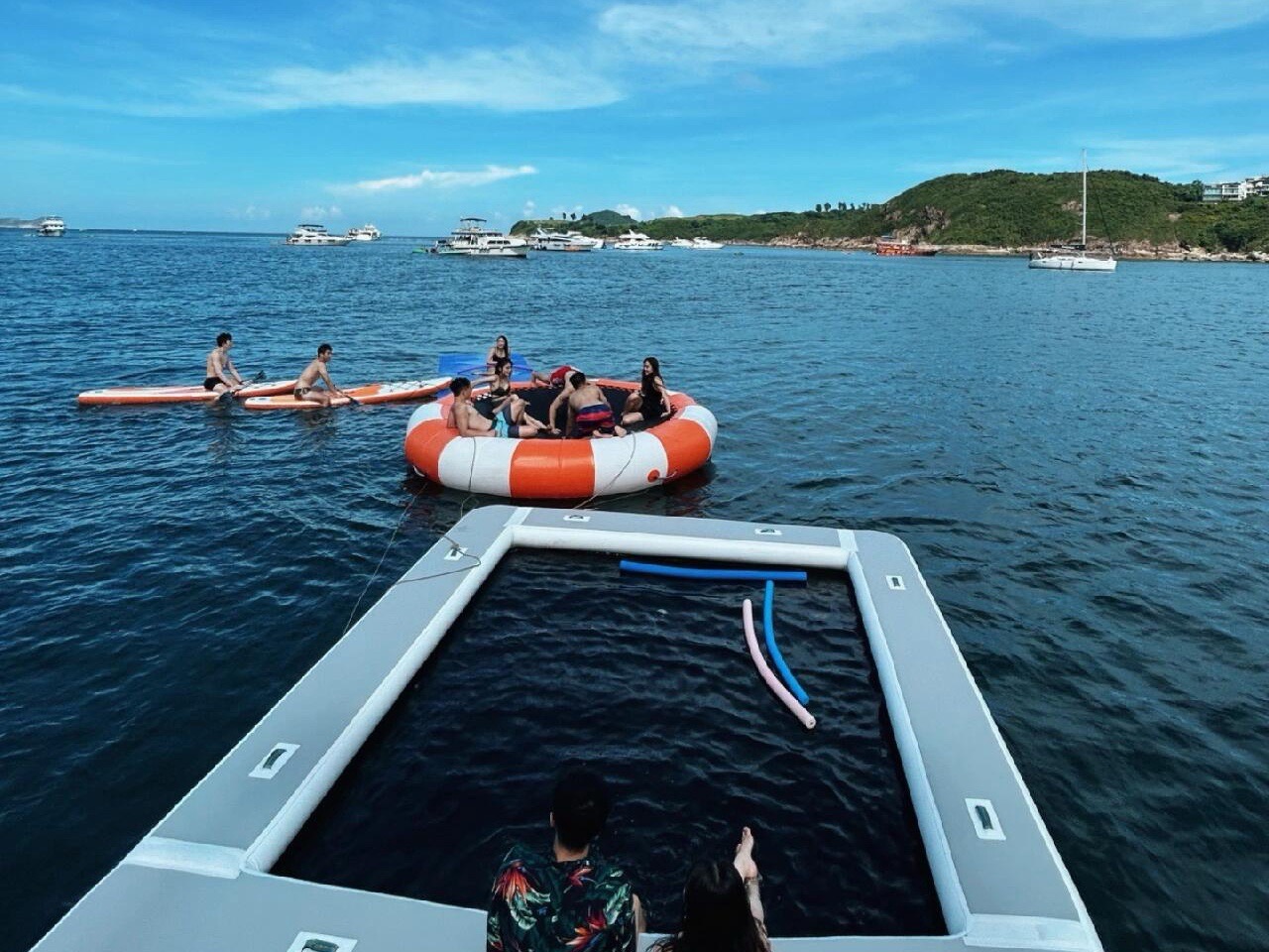 sea pool with platform